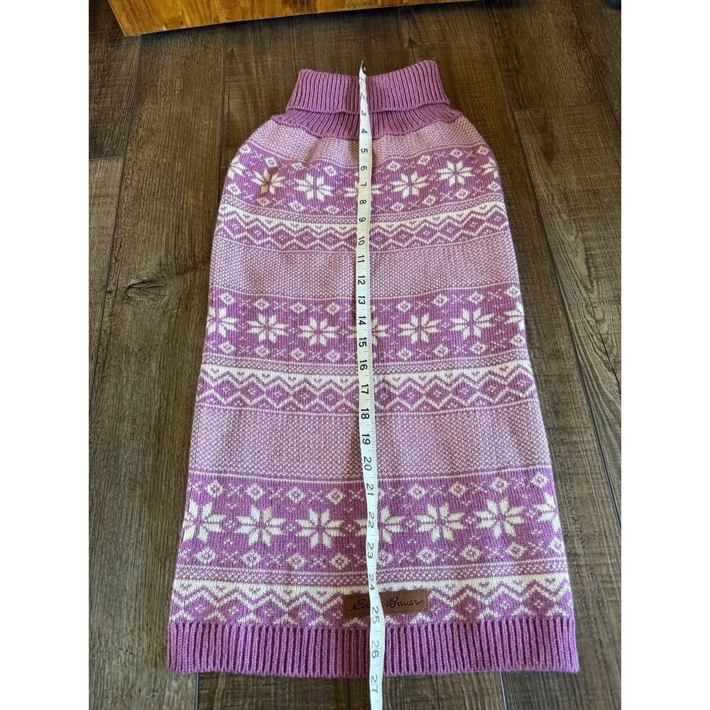Eddie Bauer PET Legend Snowflake Sweater Heathered Pink/Purple - Picture 2 of 6